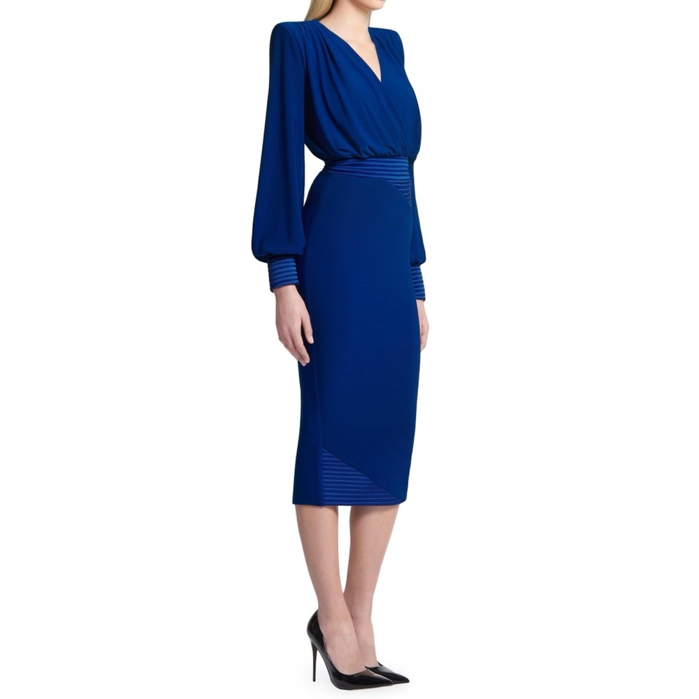 ZHIVAGO Signature Lover Man Keyhole-Back Midi Dress - Picture 3 of 11